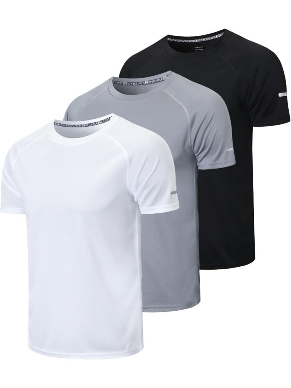 Men's Quick Dry Mesh Workout Shirts - 1/3 Pack Athletic T-Shirts for Activewear